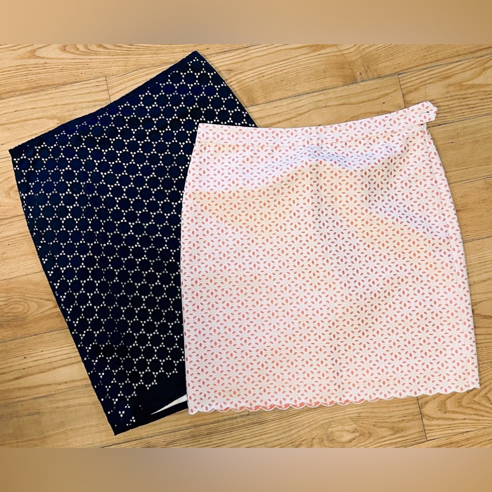 LOFT & Brooks Brothers Eyelet skirts (2)